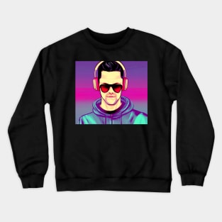 Hip in Headphones Crewneck Sweatshirt